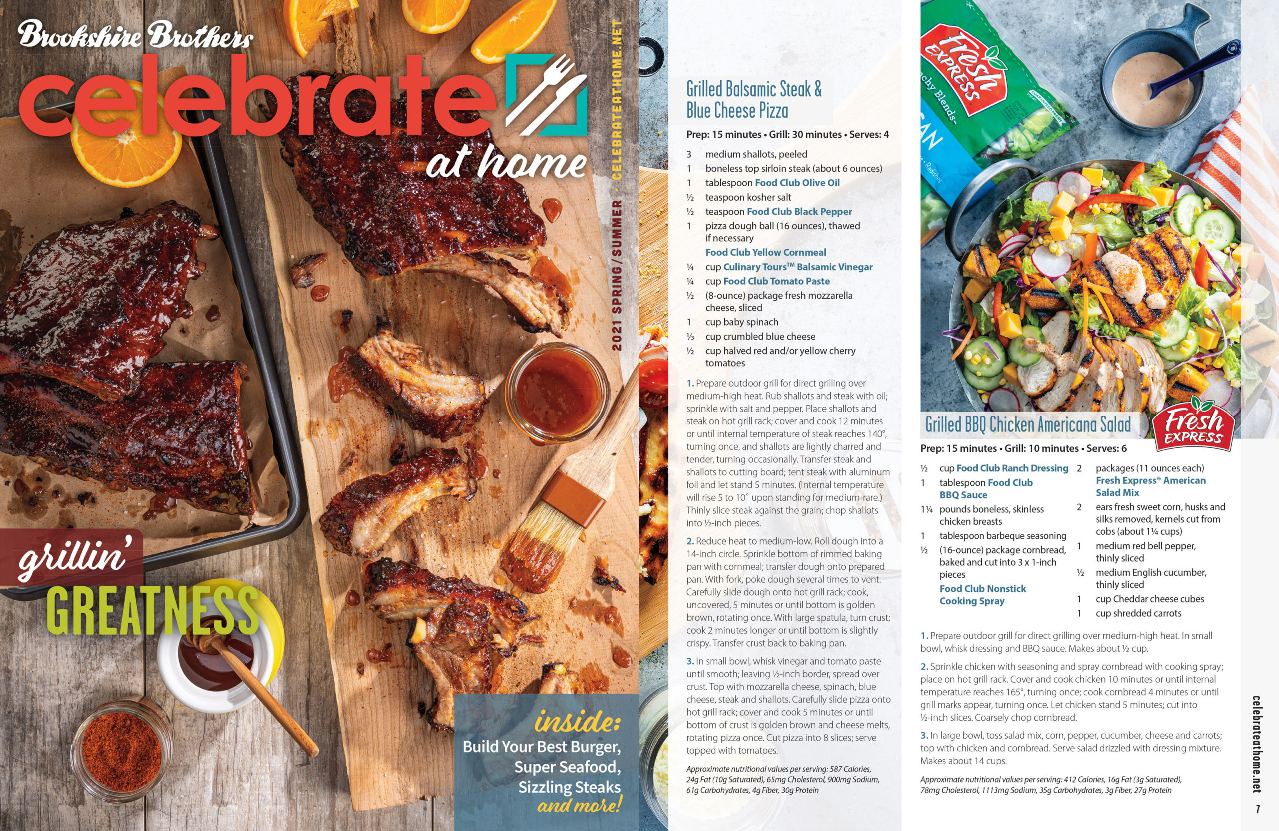 Brookshire Brothers Celebrate At Home magazine feature. Fresh Express