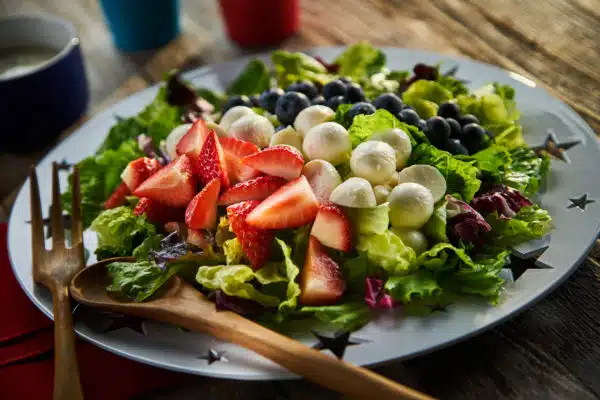 Red, White & Blueberry Mozzarella Salad