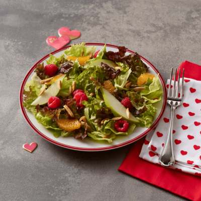 Clementine Pear Salad with Chocolate Vinaigrette