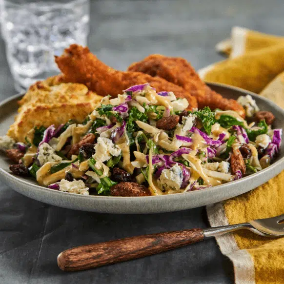 Nashville Hot Chicken with Honey Pecan Slaw