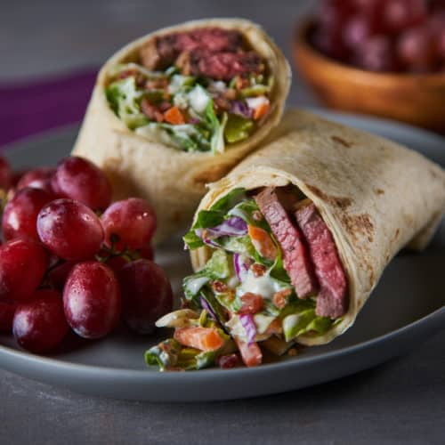 Bacon & Bleu Grilled Steak Wrap