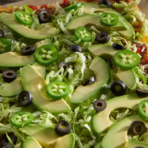 Vegetarian Taco Pizza