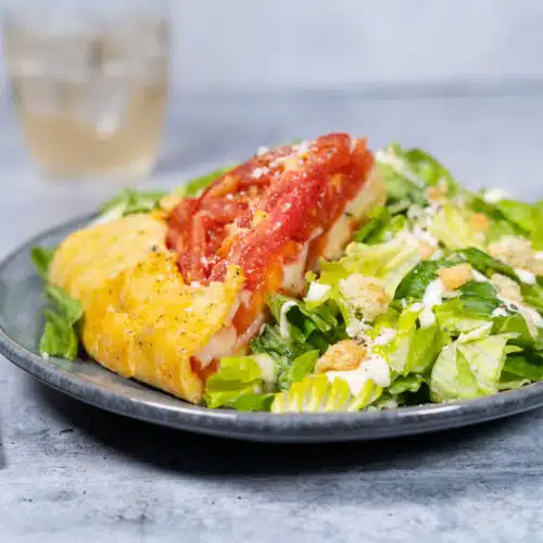 Caesar Salad Tomato Tart