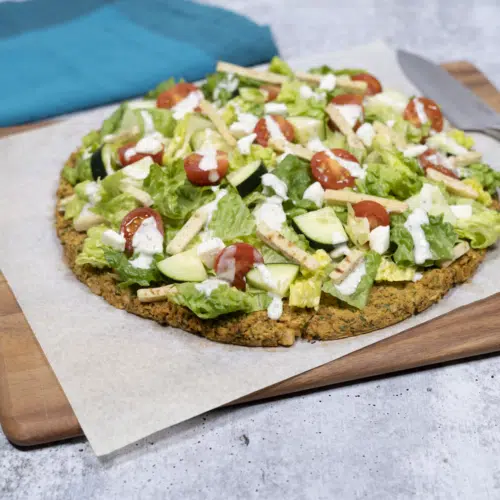 Greek Caesar Falafel Pizza