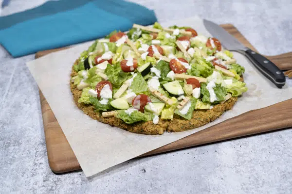 Greek Caesar Falafel Pizza