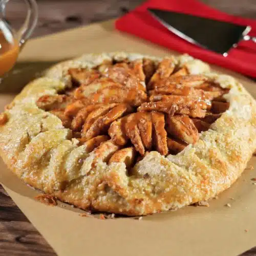 Salted Caramel Apple Galette