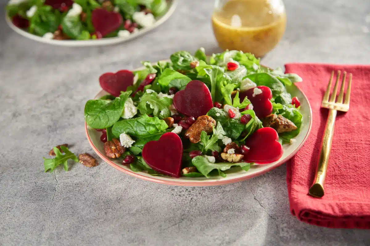 Spinach & Arugula Beet Salad