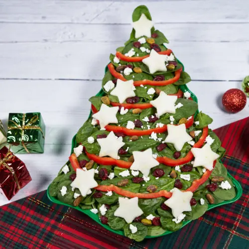Spinach Christmas Tree Salad