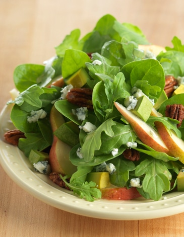 Arugula Spinach Pear Salad