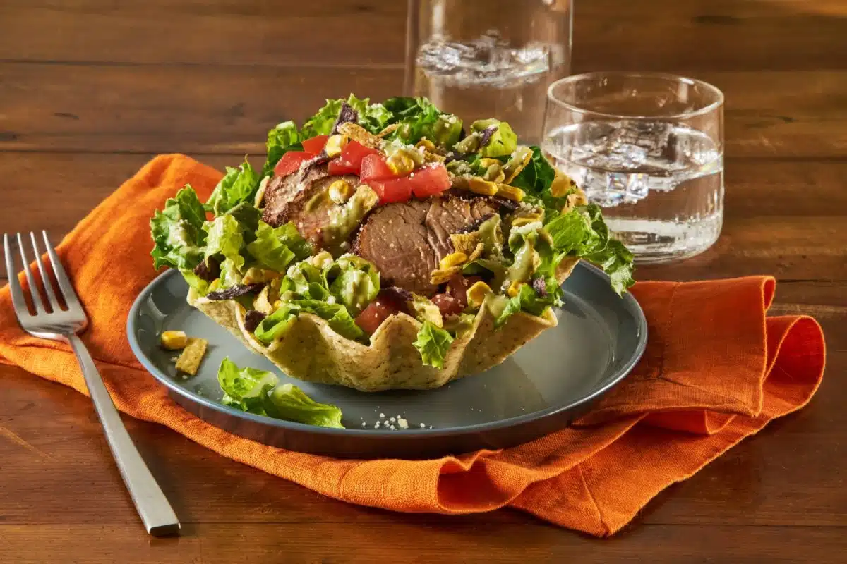 Southwestern Pork Tostada Salad Bowl