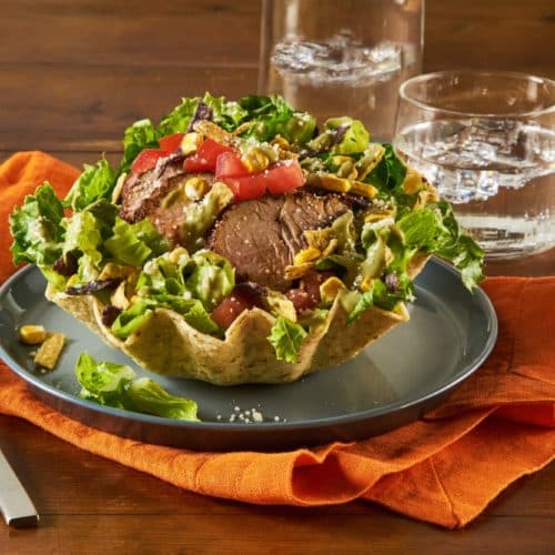 Southwestern Pork Tostada Salad Bowl