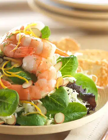 Baby Romaine Slaw with Prawns