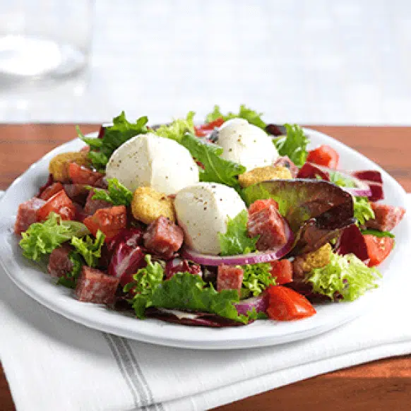 Buffalo Mozzarella & Salami Salad