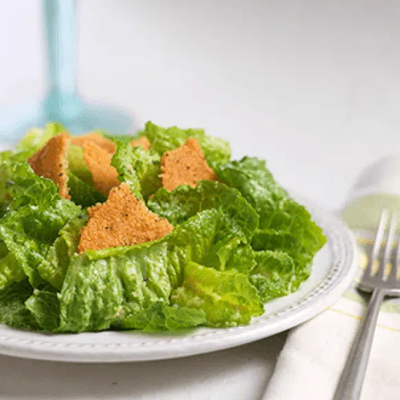 Caesar Salad with Parmesan Crisps