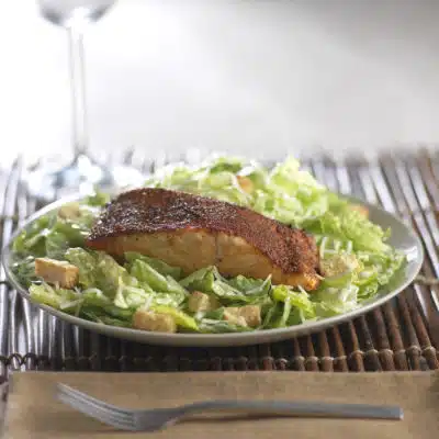 Blackened Salmon Caesar Salad