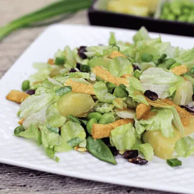 Asian edamame pineapple salad