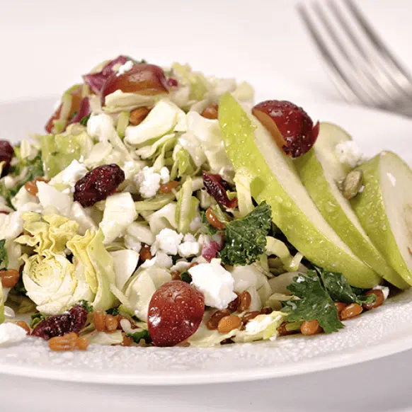 Fruity Sweet Kale & Wheat Berry Grain Salad