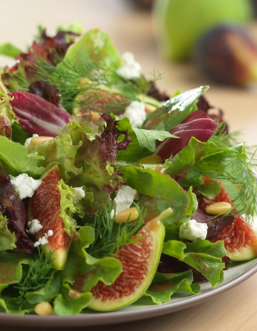 Herb Salad with Fresh Figs Recipe