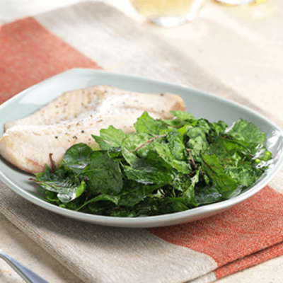 Lemon Tilapia with Kale Chips