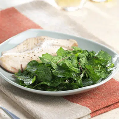 Lemon Tilapia with Kale Chips