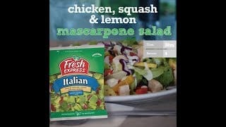 Chicken, Squash & Lemon Mascarpone Salad