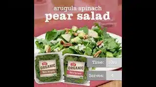 Arugula Spinach Pear Salad