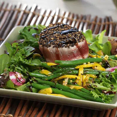 Peppercorn-Crusted Ahi Tuna Salad