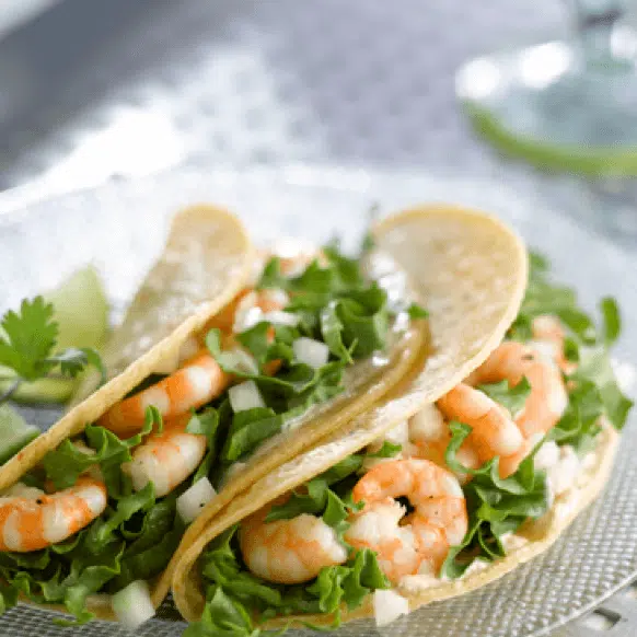 Chipotle Lime Shrimp Soft Tacos