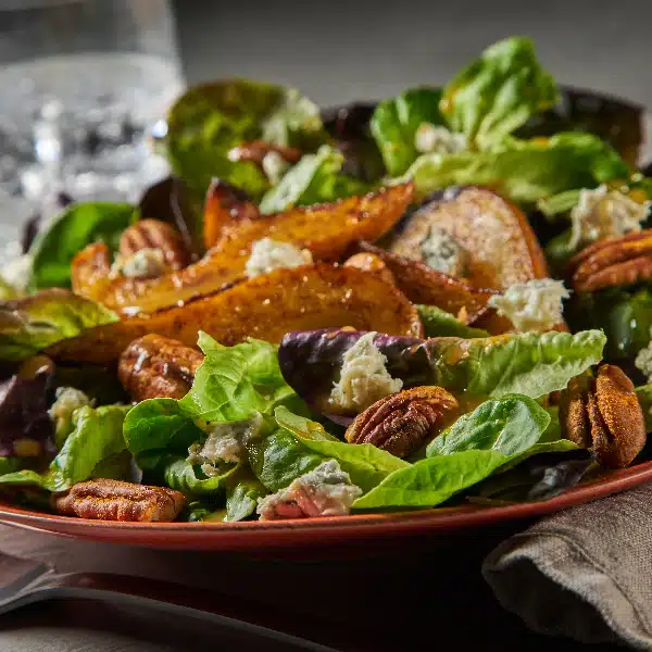 Spiced Pecan and Roasted Pear Salad