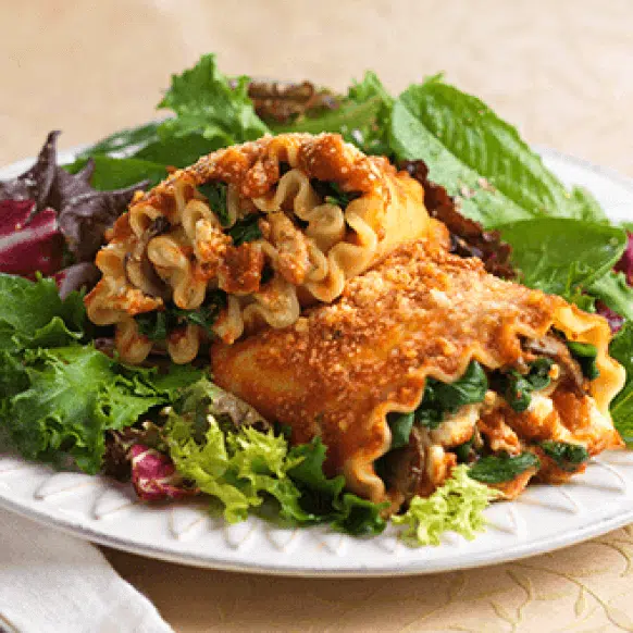 Veggie Lasagna with Simple Salad