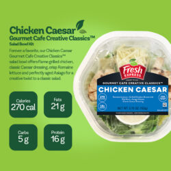 Sakado Express CK-218 3枚セット Chicken Caesar Gourmet Cafe Creative Classics™ Salad Bowl - Fresh