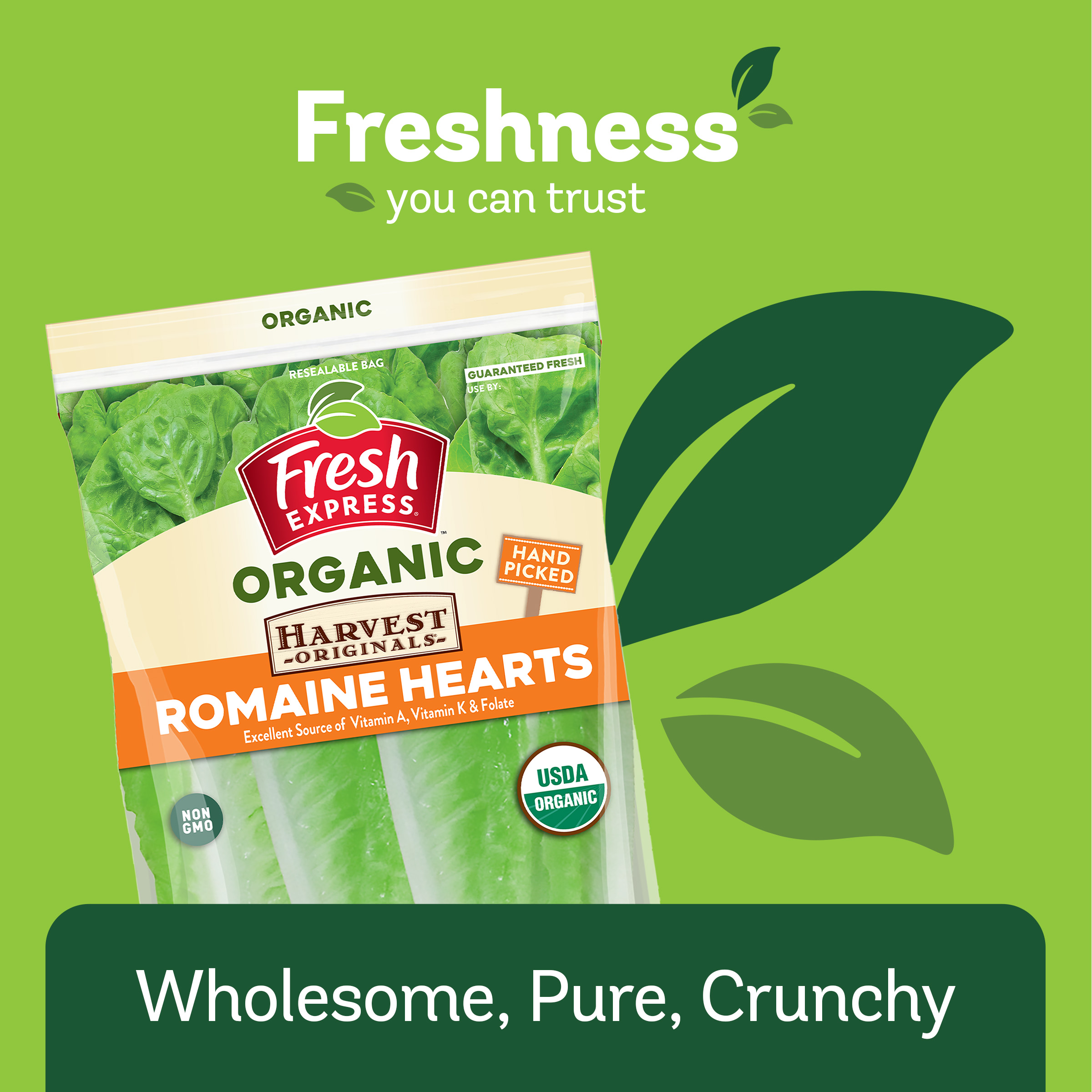Organic Romaine Hearts - Fresh Express