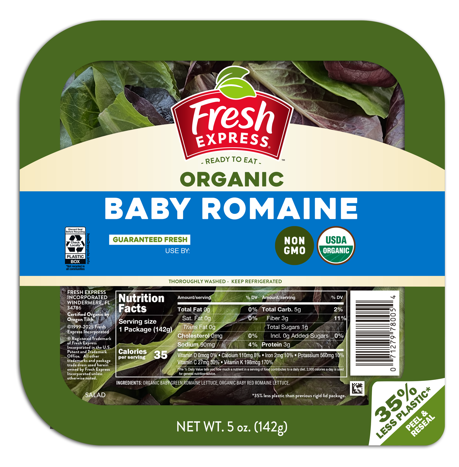 Baby Romaine Organic - Fresh Express