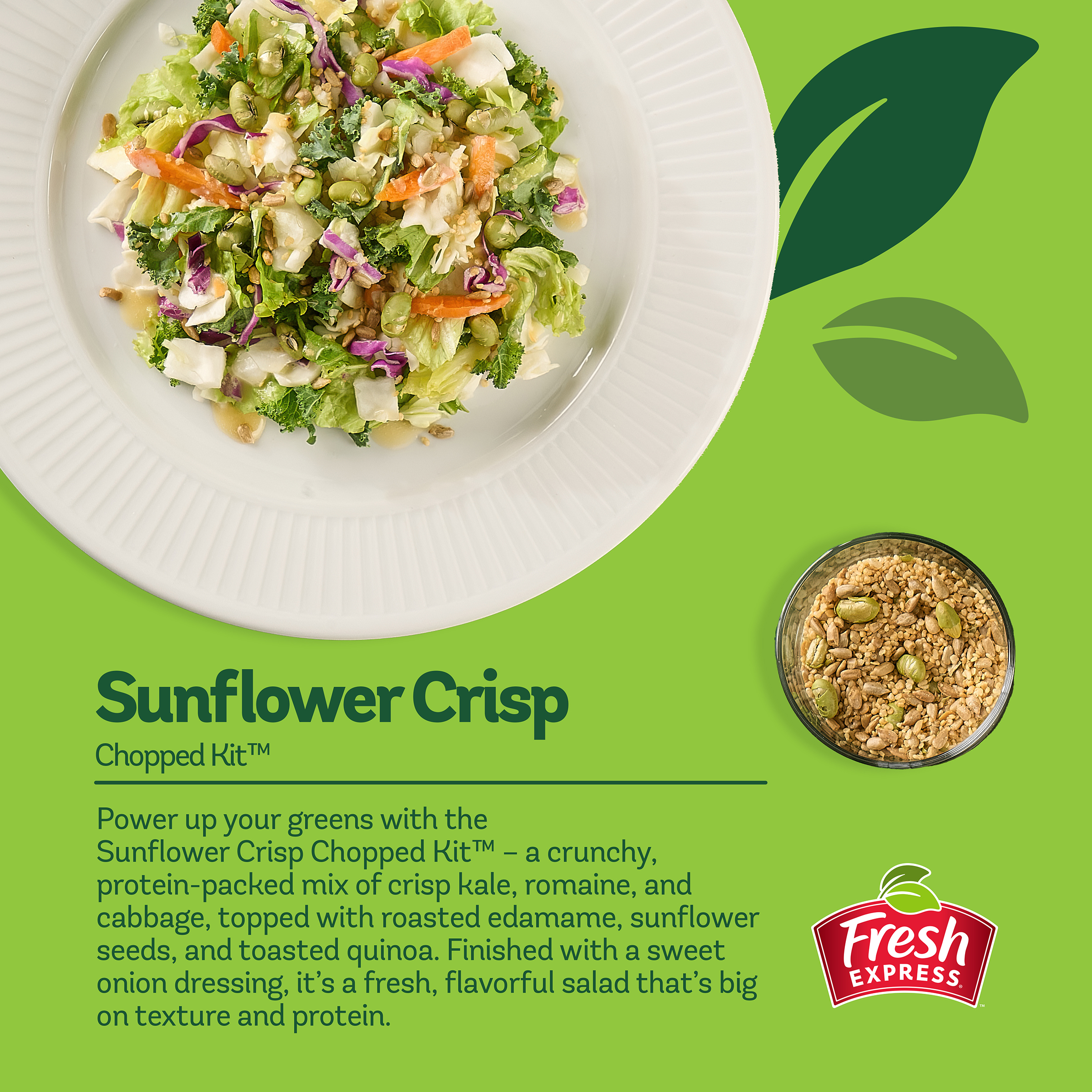 Sunflower Crisp Chopped Salad Kit - Fresh Express Sunflower Crisp Chopped Salad Kit - Fresh Express