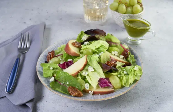 Candied Pecan, Blue Cheese & Basil Salad
