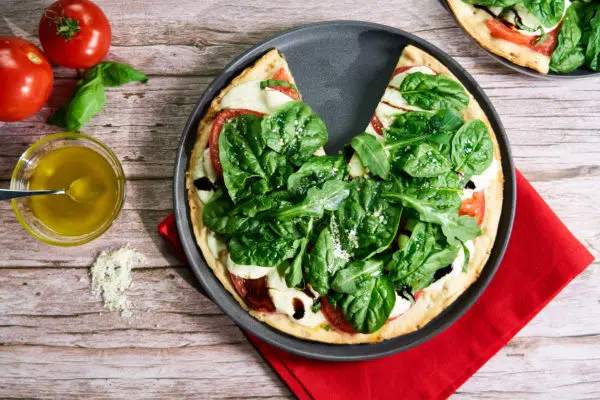 Caprese Cauliflower Pizza