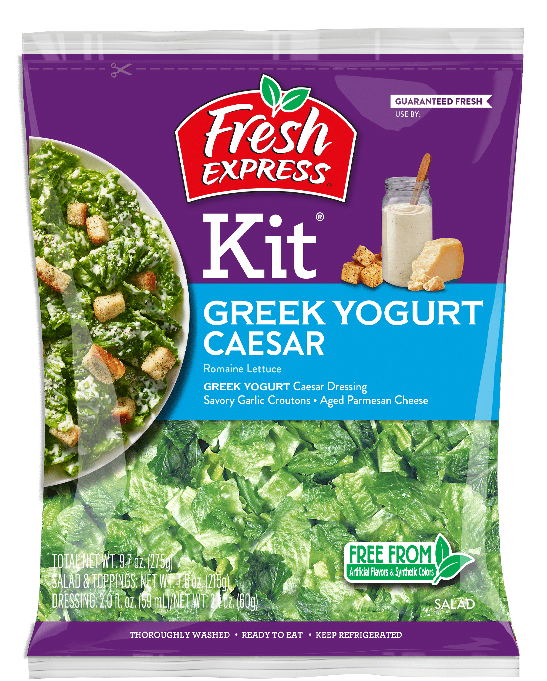 Caesar with Greek Yogurt Dressing Salad Kit