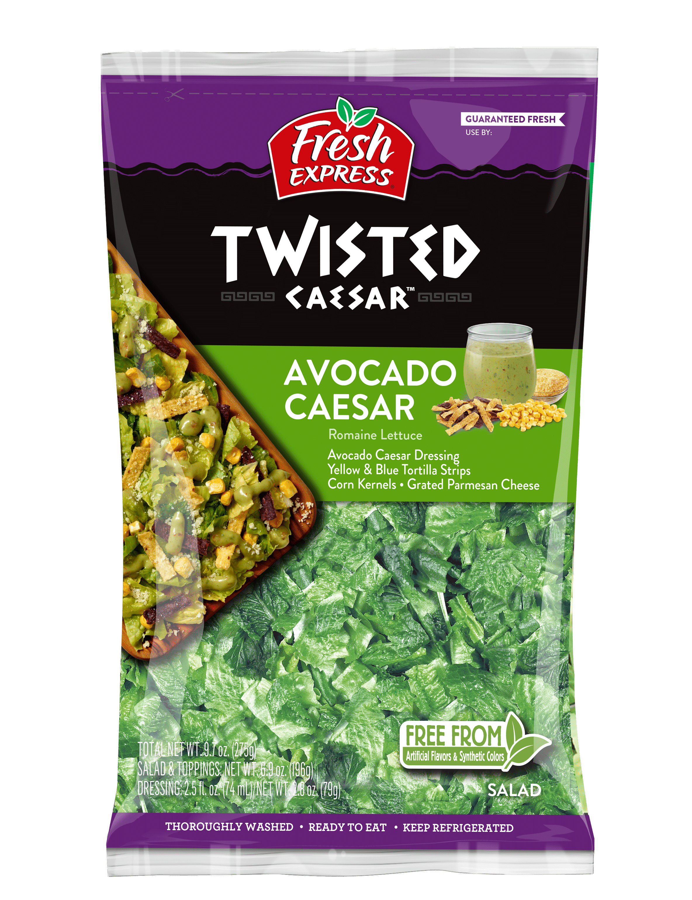 Twisted Caesar Avocado Caesar Chopped Salad Kit - Fresh Express