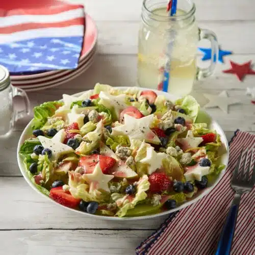 Red, White, Blue Gorgonzola Salad