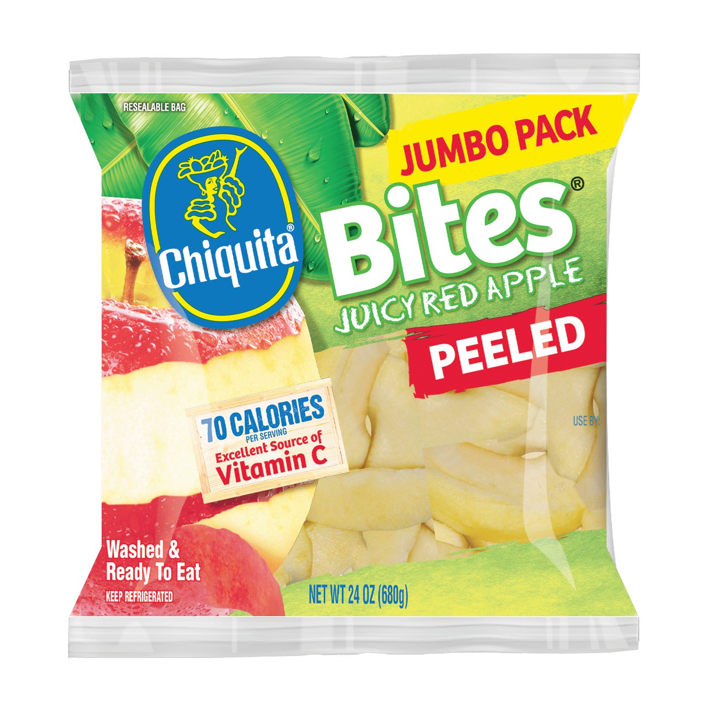 Peeled Red Apple Bites Jumbo Pack