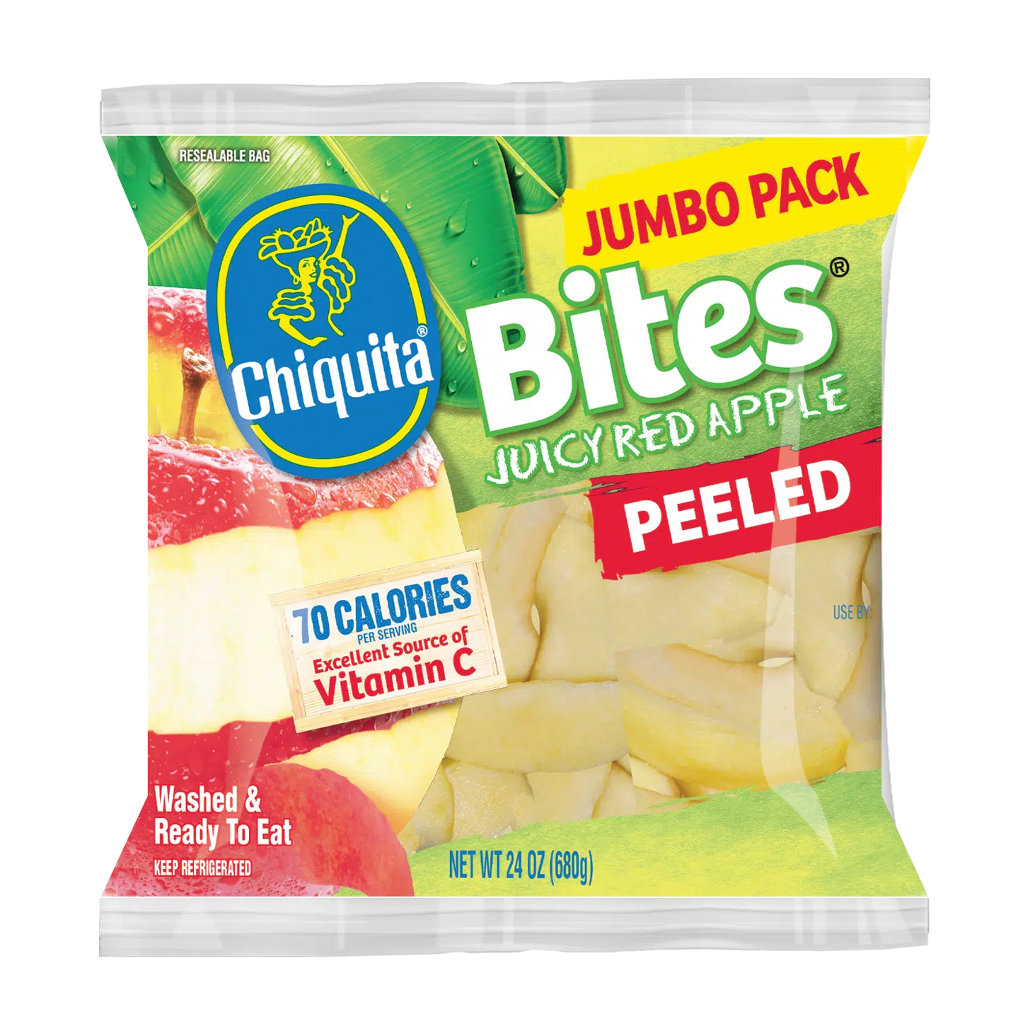 Peeled Red Apple Bites Jumbo Pack