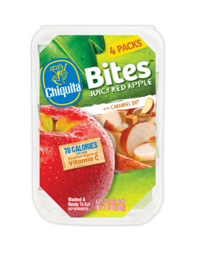 Chiquita Bites Multipack RedA pples Caramel Dip