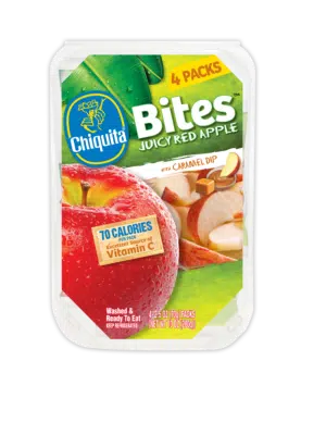 Chiquita Bites Multipack RedA pples Caramel Dip