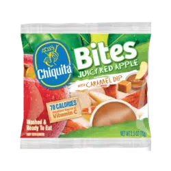 Red Apple Bites with Caramel