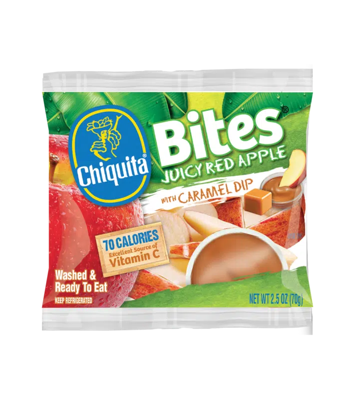 Red Apple Bites with Caramel