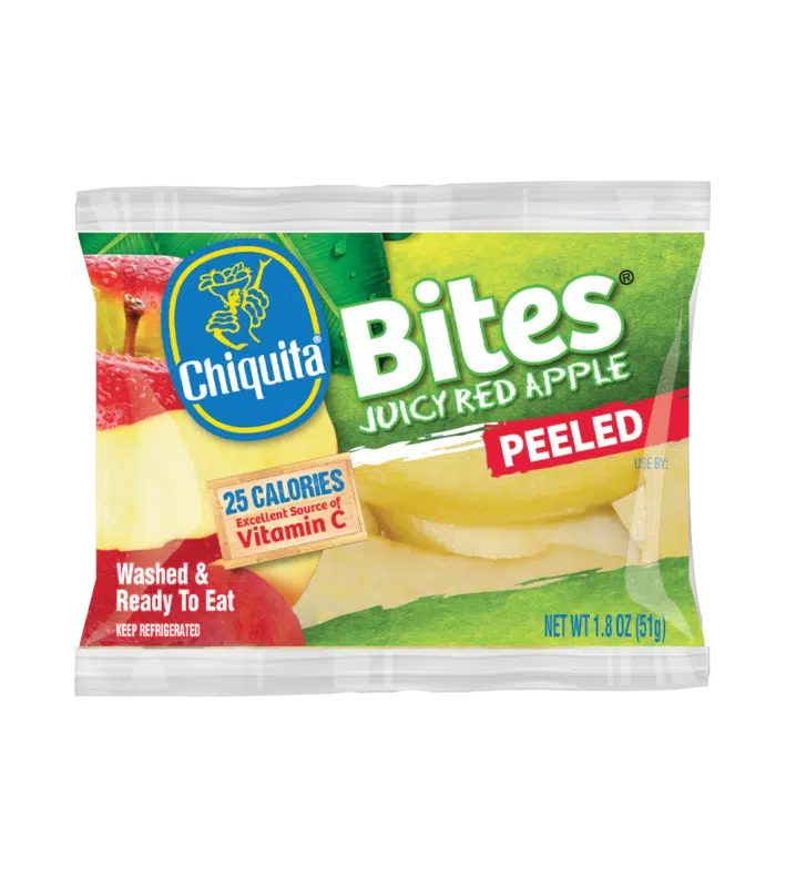 Peeled Red Apple Bites