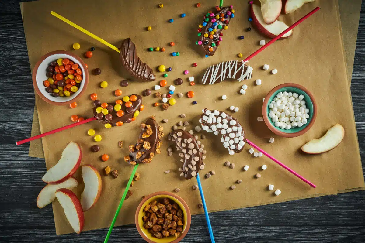 Chocolate Covered Apple Kabobs