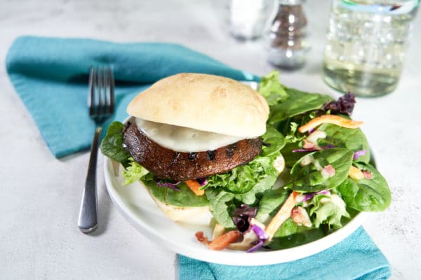 Grilled Portobello Spinach Burger