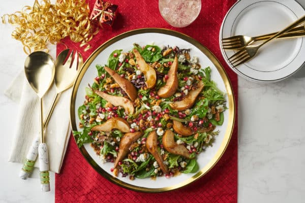 Holiday Pear and Pomegranate Salad