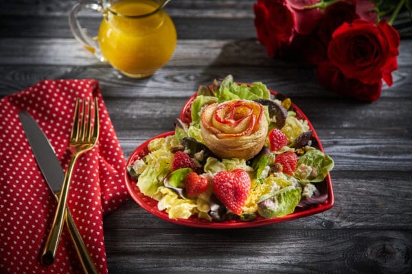 Apple Rose Strawberry Heart Salad 1